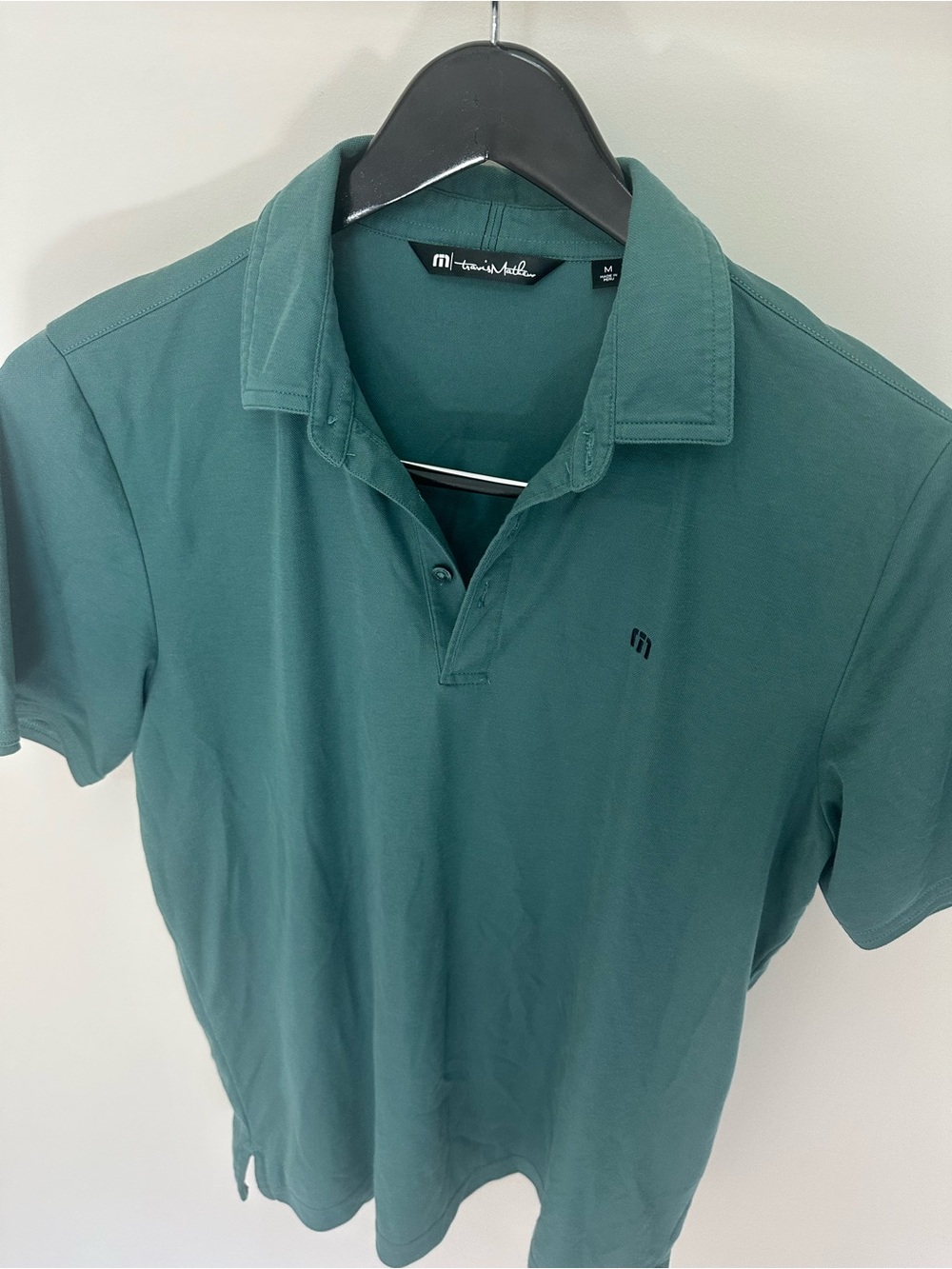 Travis Mathew Men's Teal Green Polo